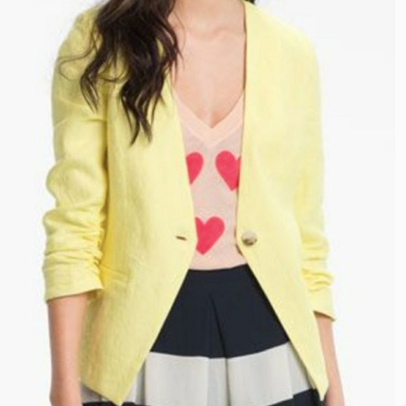 Nordstrom Jackets & Blazers - Nordstrom I Gibson Light Yellow Blazer